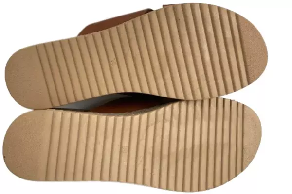 Women's Euro Size 39 Brown Slip-On Platform Espadrilles Sandals - Good Condition