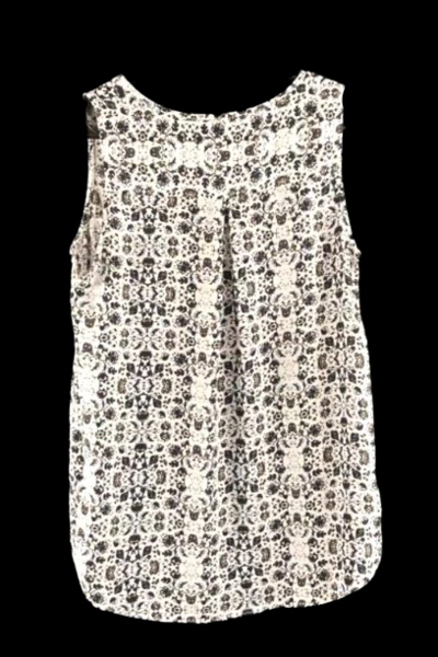 Harve Benard Women's Small Floral Chiffon Tunic Top - Good Condition