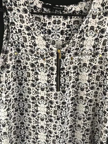 Harve Benard Women's Small Floral Chiffon Tunic Top - Good Condition