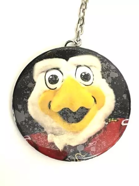 Portland Winterhawks Hockey Mascot Key Chain 2.25" Diameter - Pre-Owned