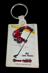 Portland Winterhawks Chris Francis #12 Key Chain 2009-2010 Good Condition
