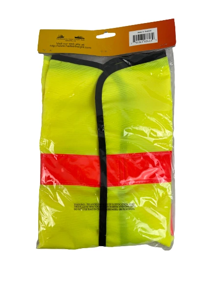 Western Safety Reflective Vest Yellow Stripes New Sealed PPE