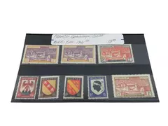 Lot of 8 Mint Never Hinged 1940s France Guadeloupe Corica Stamps