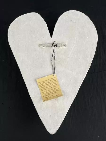 Care And Wonder Heart Mosaic Wall Candle Holder 12.5" Pink - Very Good Condition