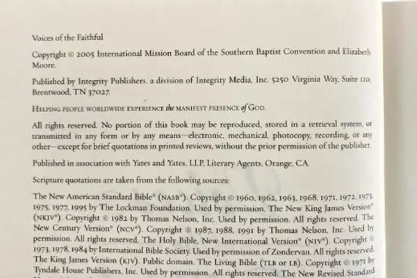 Voices of the Faithful by Beth Moore Hardcover Book - Good Condition 2005