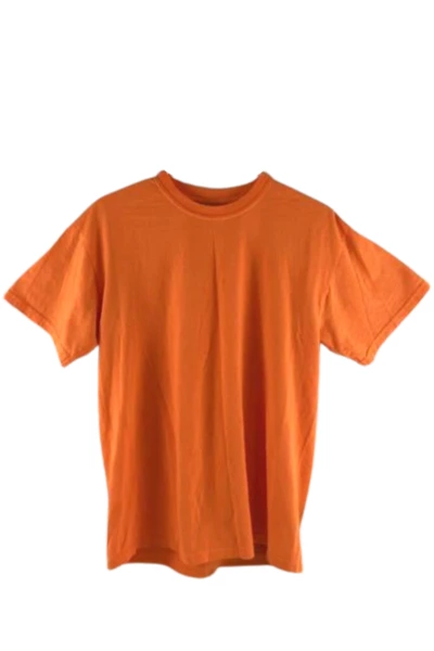 Lot of 2 Men's M T-Shirts Black Next Level & Orange Gildan Good Pre-Owned