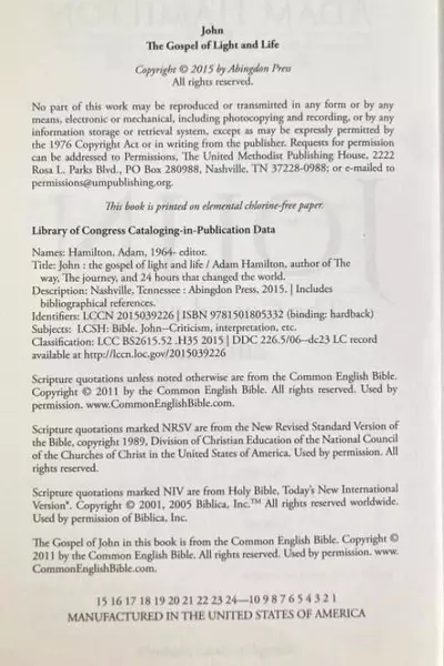 Lot of 2 Books: Joy in the Journey & John The Gospel of Light and Life