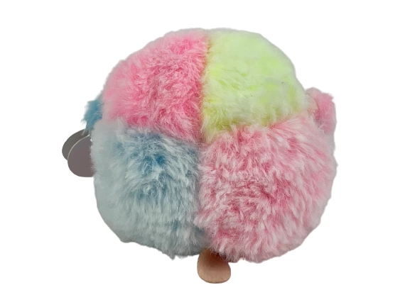 Ty Puffies Rainbow Pastel Poodle Plush Toy 4" with Tags - Very Good Condition