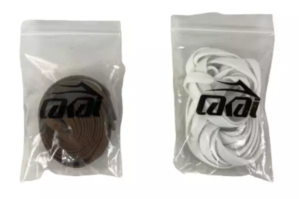 Lot of 7 Cakai Flat Shoe Laces in White, Black, Brown - Various Lengths