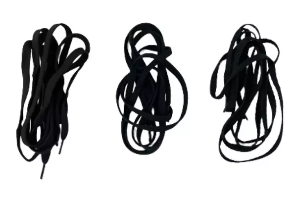 Lot of 7 Cakai Flat Shoe Laces in White, Black, Brown - Various Lengths