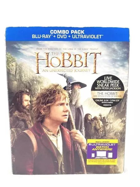 Lot of 2015 DVD The Hobbit: An Unexpected Journey PG-13 Peter Jackson