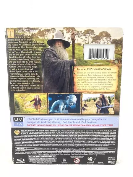 Lot of 2015 DVD The Hobbit: An Unexpected Journey PG-13 Peter Jackson