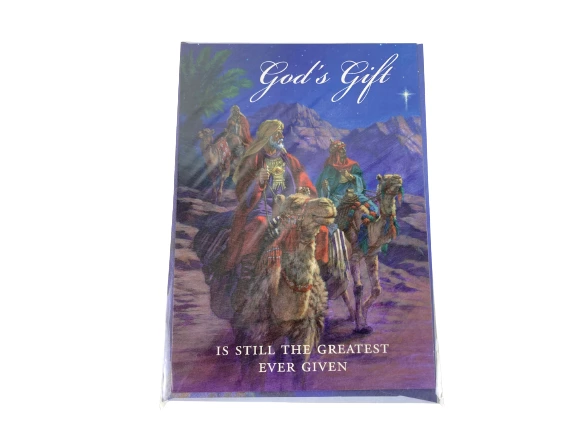 Lot of 4 Vintage Sealed Christmas Greeting Cards - Joy & Christ Themes