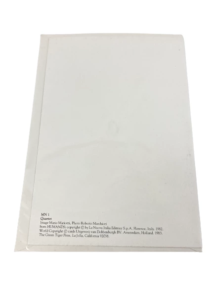 Vintage Mario Mariotti Humands Quartet Greeting Card with Envelope