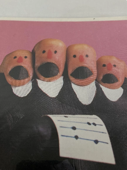 Vintage Mario Mariotti Humands Quartet Greeting Card with Envelope