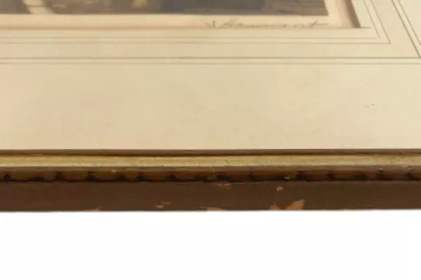 Vintage Signed Art Print Gateway To Montfort by Louis Haumont Framed 361/500