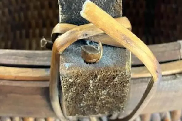 Early 19th Century Chinese Woven Willow Basket with Handle 16.25"