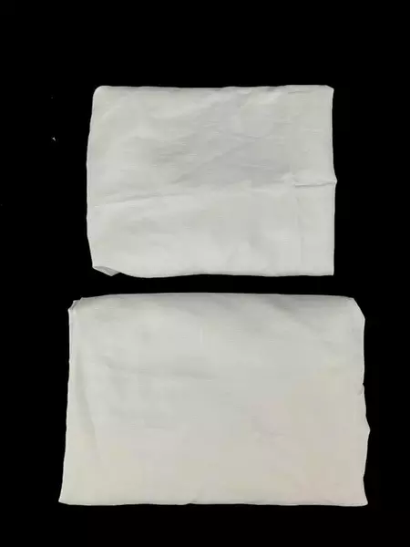 Set of 2 Registry Cotton Polyester Solid White King Size Pillowcases Cover Shams