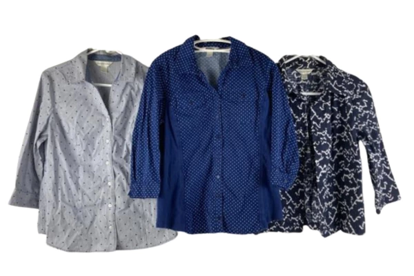 Lot of 3 Women's Shirts by Christopher & Banks Size Small Good Condition