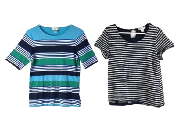 Lot of 2 Christopher & Banks Women's Tops Size S - Good Condition, Stains