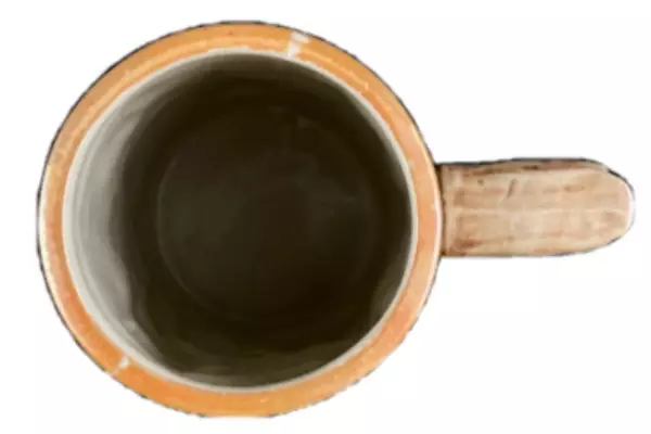 Vintage Ceramic Beer Stein Hunter & Woman Scene Oak Leaf Handle – Good Condition