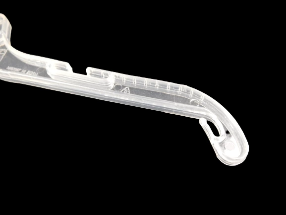 Lot of 10 Clear Plastic Retail Hangers Wire Hook Double Notched Shirt Non Slip