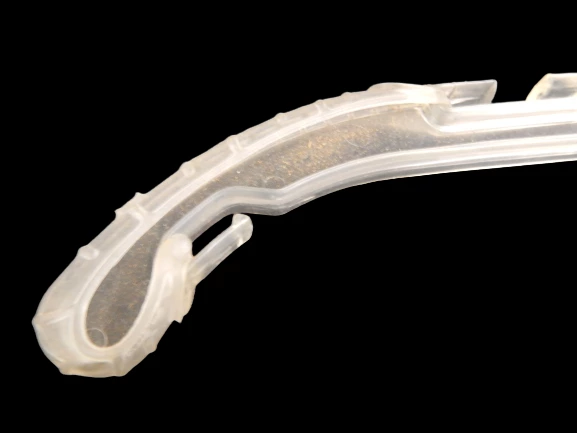 Lot of 10 Clear Plastic Retail Hangers Wire Hook Double Notched Shirt Non Slip