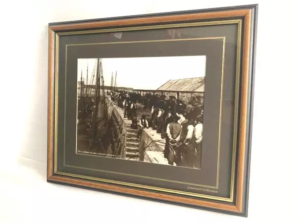 Lawrence Collection Print Boy On Step Aran Ireland 1890 Framed Photo