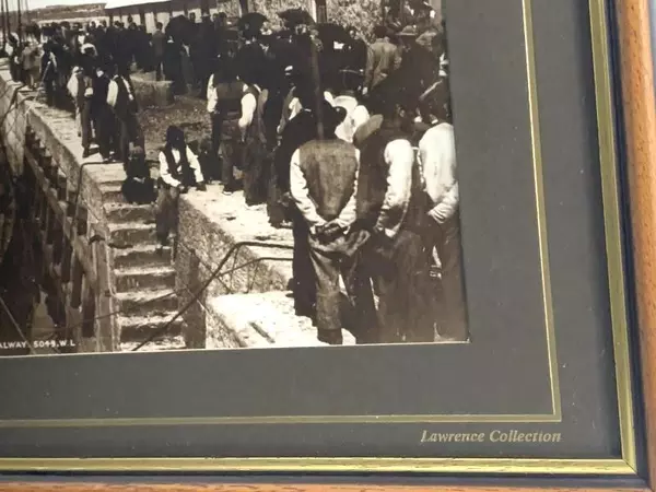 Lawrence Collection Print Boy On Step Aran Ireland 1890 Framed Photo