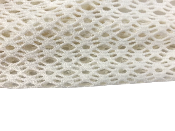 Lot of 2 Women's Knit Scarves Infinity Wraps Pink & White Eyelet Design