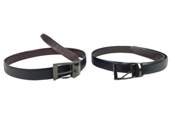 Lot of 4 Black Leather Belts for DIY Crafting - Nautica & More