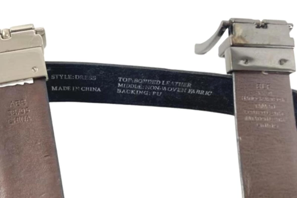 Lot of 4 Black Leather Belts for DIY Crafting - Nautica & More