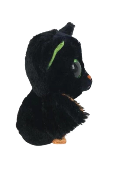 2017 Ty Beanie Boo Black Plush Bat Beastie 6" Good Condition TYSilk