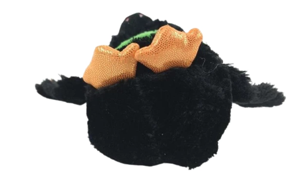 2017 Ty Beanie Boo Black Plush Bat Beastie 6" Good Condition TYSilk