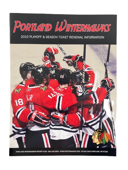 2010 Portland Winterhawks Playoff & Season Ticket Renewal Brochure - Collectible