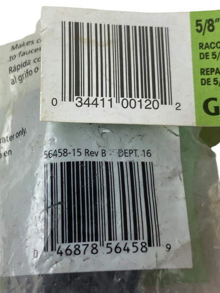 Lot of 2 Orbit & Gilmour Plastic Quick Connect Hose Mender Sets