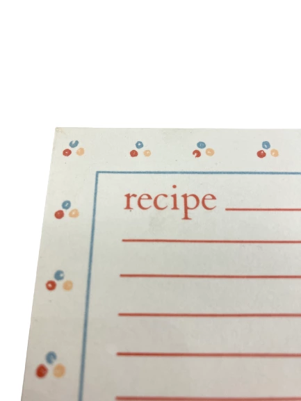 Lot of 2 Vintage 1983 Small World Greetings Sealed Recipe Index Cards