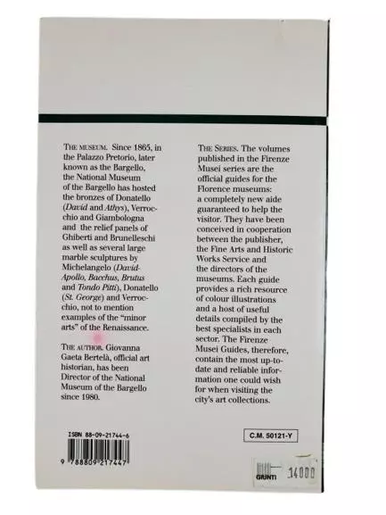 National Museum of Bargello Official Guide by Giovanna Gaeta Bertela 1999
