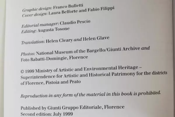 National Museum of Bargello Official Guide by Giovanna Gaeta Bertela 1999