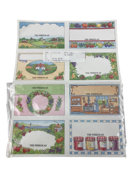 Lot of 3 Vintage College Park Spice Labels - Blank, Good Condition, 24 Total