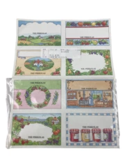 Lot of 3 Vintage College Park Spice Labels - Blank, Good Condition, 24 Total