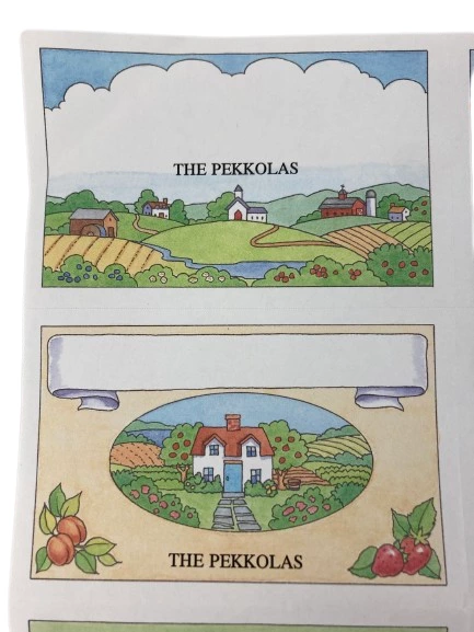 Lot of 3 Vintage College Park Spice Labels - Blank, Good Condition, 24 Total