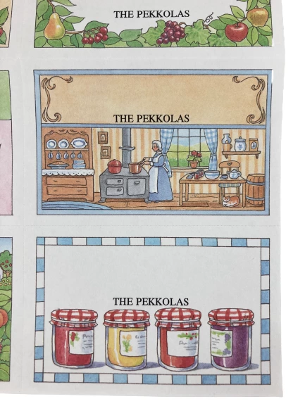 Lot of 3 Vintage College Park Spice Labels - Blank, Good Condition, 24 Total