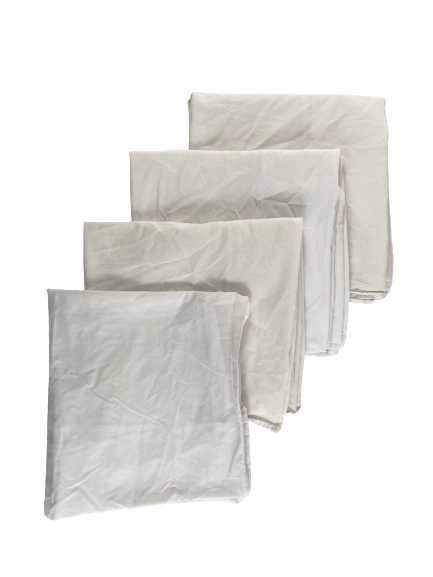 Lot of 4 ECR 4 Kids White Gym Mat Covers - Good Condition, Stains