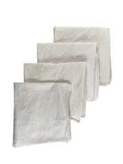 Lot of 4 ECR 4 Kids White Gym Mat Covers - Good Condition, Stains