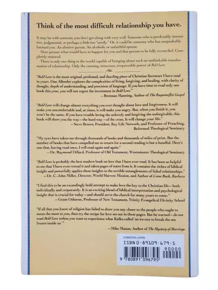 Bold Love by Dr. Dan B. Allender 1992 Vintage Hardcover Book - Good Condition