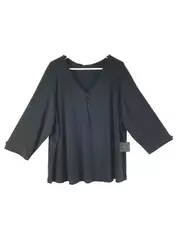 Mercer & Madison Women's Black Top Size 3X with Tags Very Good Condition