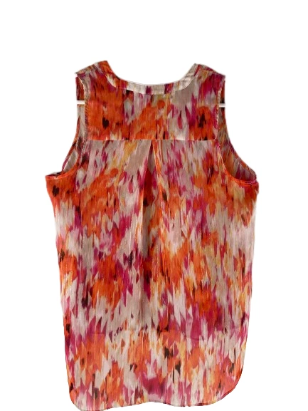 ANA A New Approach Petite Sleeveless Chiffon Blouse Top Women's Size PS Pocket