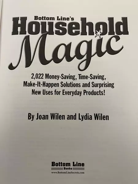 Bottom Line's Household Magic by Joan & Lydia Wilen 1st Edition Hardcover