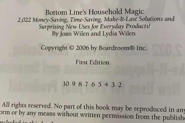Bottom Line's Household Magic by Joan & Lydia Wilen 1st Edition Hardcover